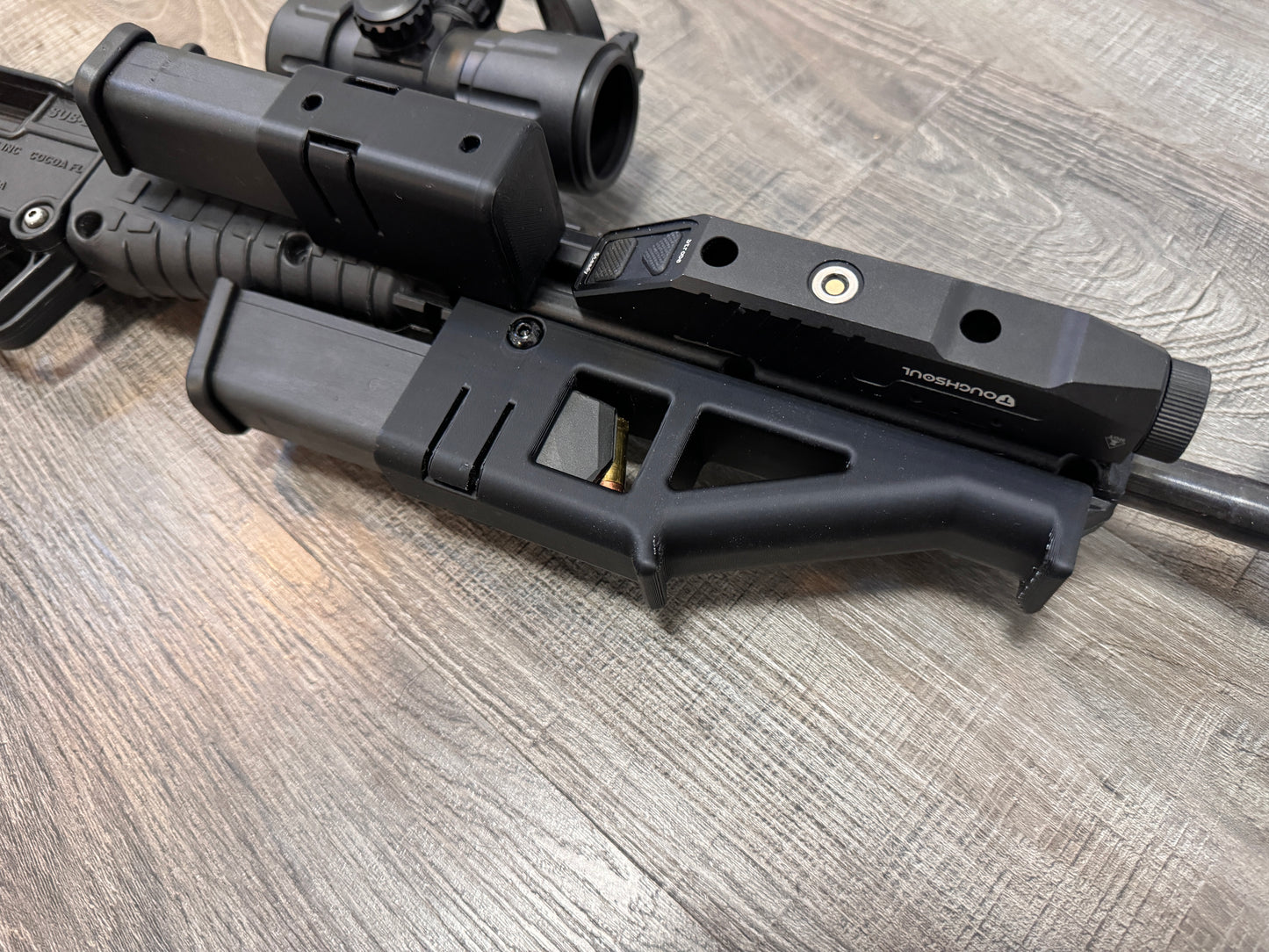 Angled Foregrip With Built In Glock/Sig Magazine Mount